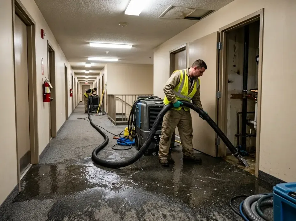 multi-unit-apartment-hallway-f-005 — frequently asked questions, Emergency Burst Pipe Water Extraction & Removal in Mary Est…